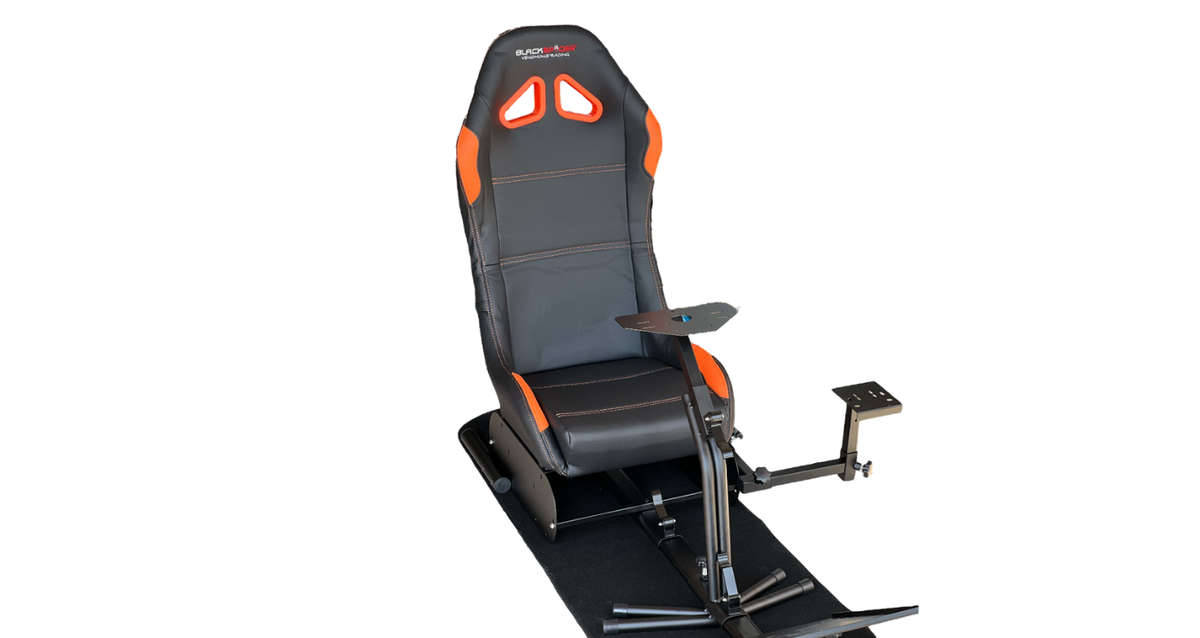 BlackSpider BSVR005 Racing Simulator Seat Black Orange