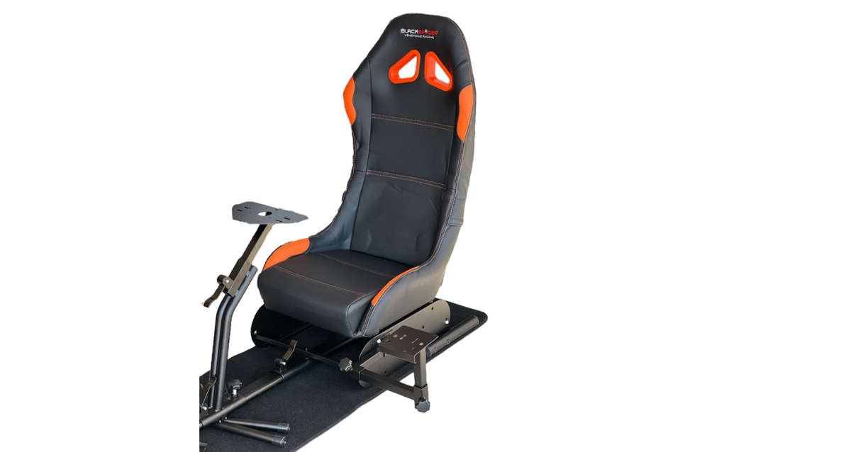 BlackSpider BSVR005 Racing Simulator Seat Black Orange