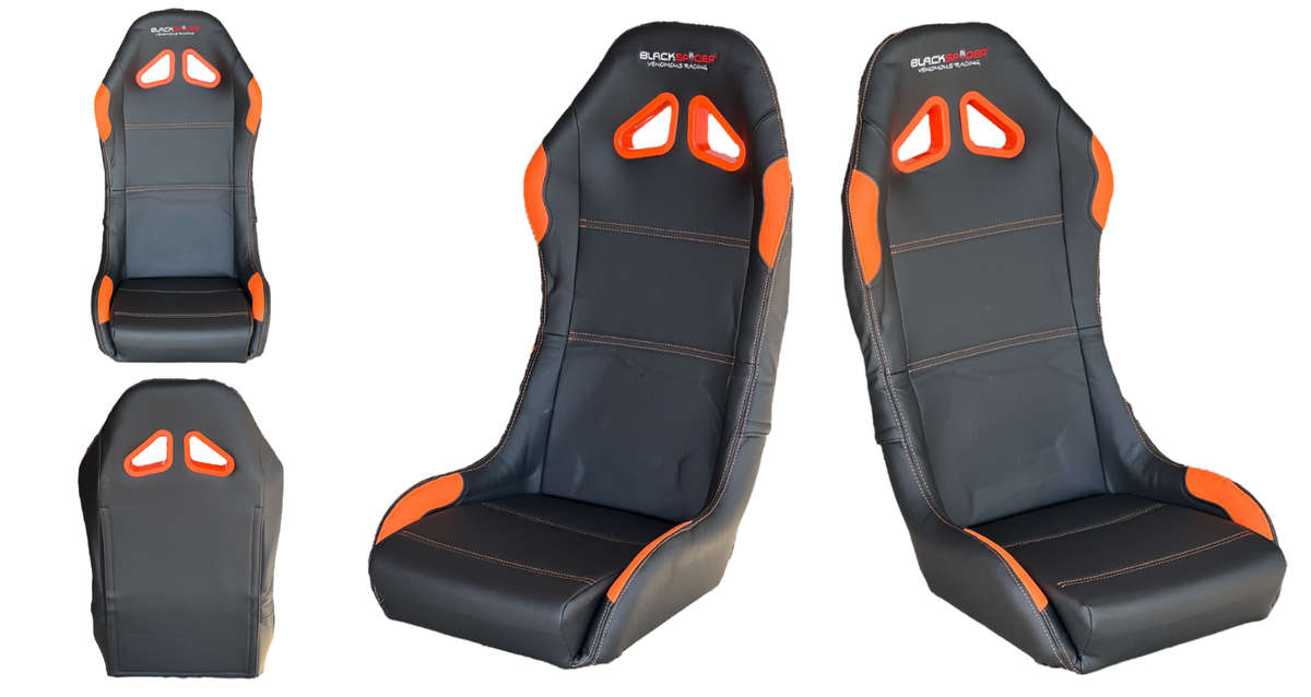 BlackSpider BSVR005 Racing Simulator Seat Black Orange