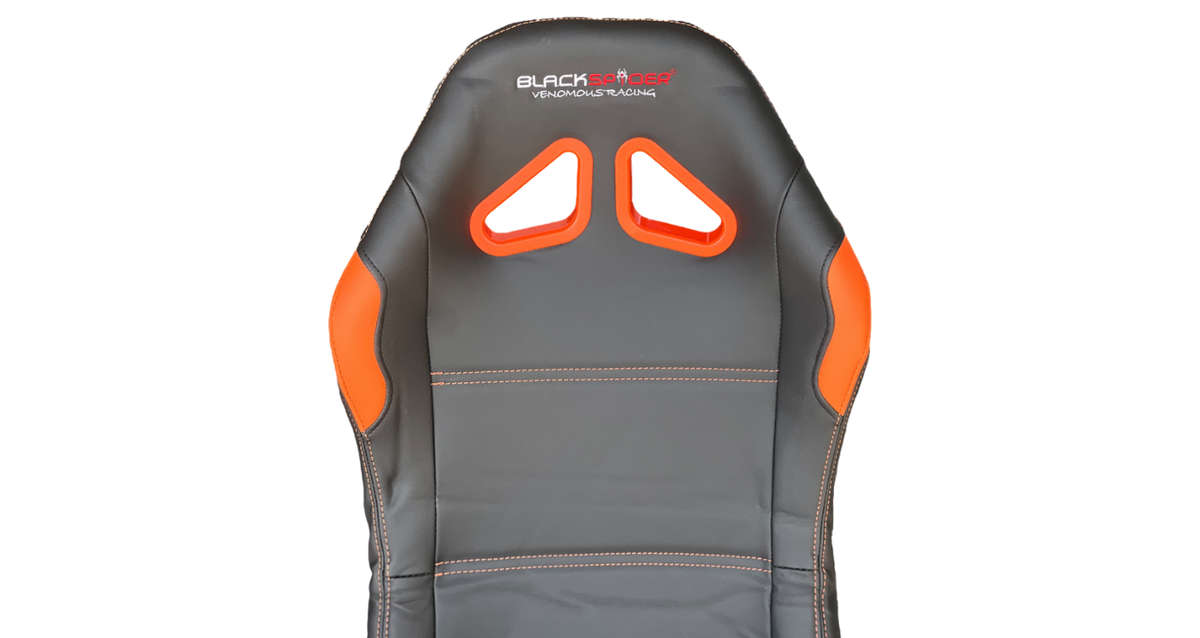 BlackSpider BSVR005 Racing Simulator Seat Black Orange