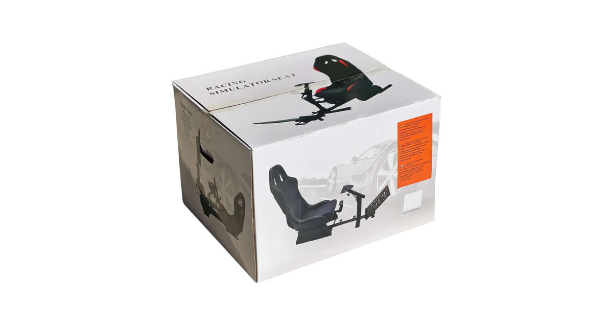 BlackSpider BSVR005 Racing Simulator Seat Black Orange