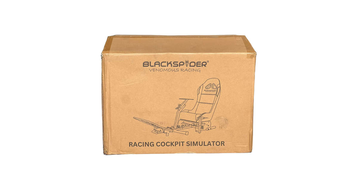 BlackSpider BSVR005 Racing Simulator Seat Black Orange