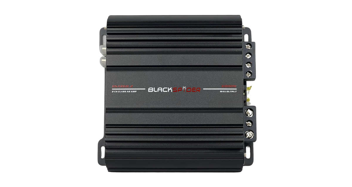 BlackSpider BSAR60.2 Rogue Series 6000W 2 Channel Amplifier