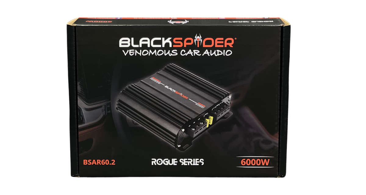 BlackSpider BSAR60.2 Rogue Series 6000W 2 Channel Amplifier