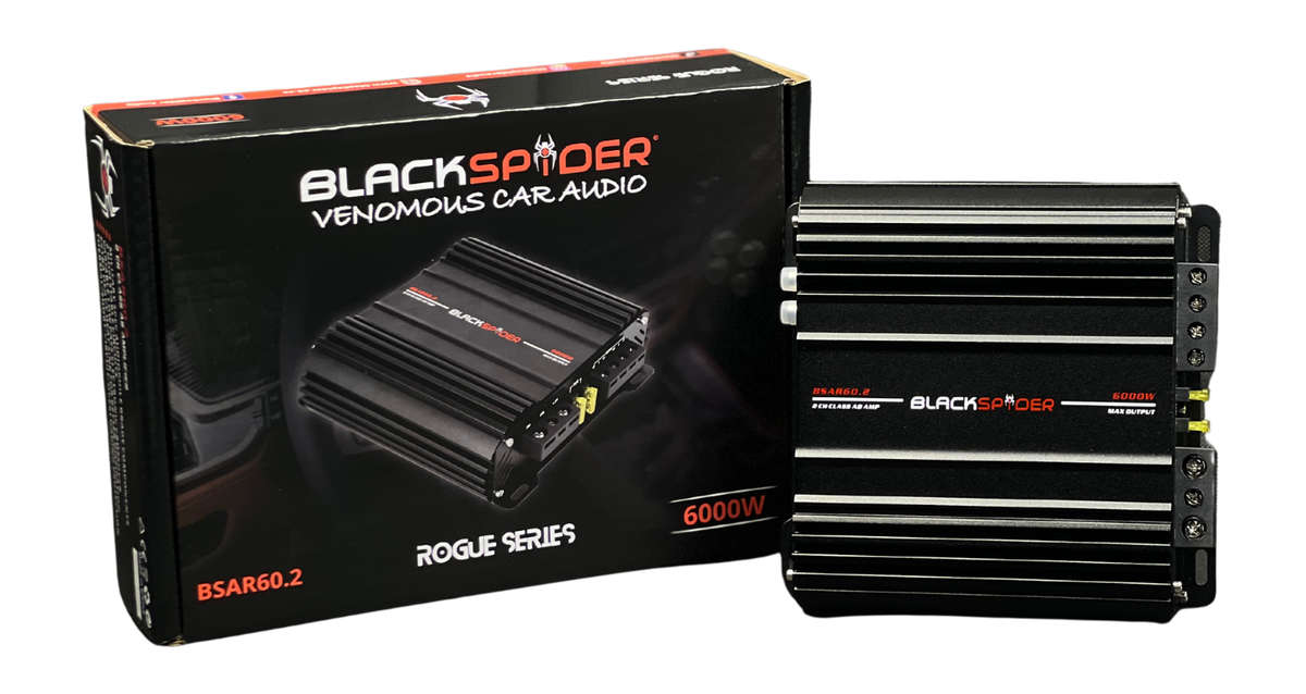 BlackSpider BSAR60.2 Rogue Series 6000W 2 Channel Amplifier