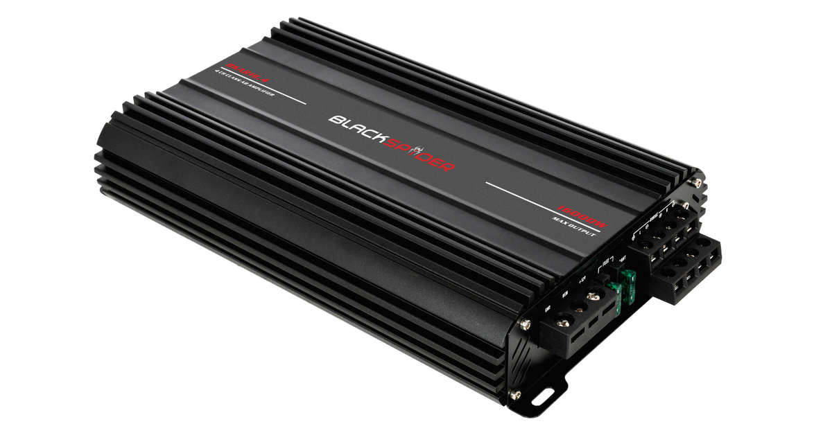 BlackSpider BSAR16.4 Rogue Series 16000W 4 Channel Amplifier