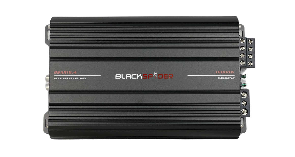 BlackSpider BSAR16.4 Rogue Series 16000W 4 Channel Amplifier