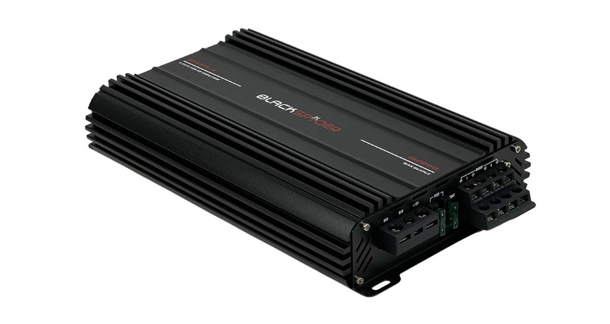 BlackSpider BSAR16.4 Rogue Series 16000W 4 Channel Amplifier