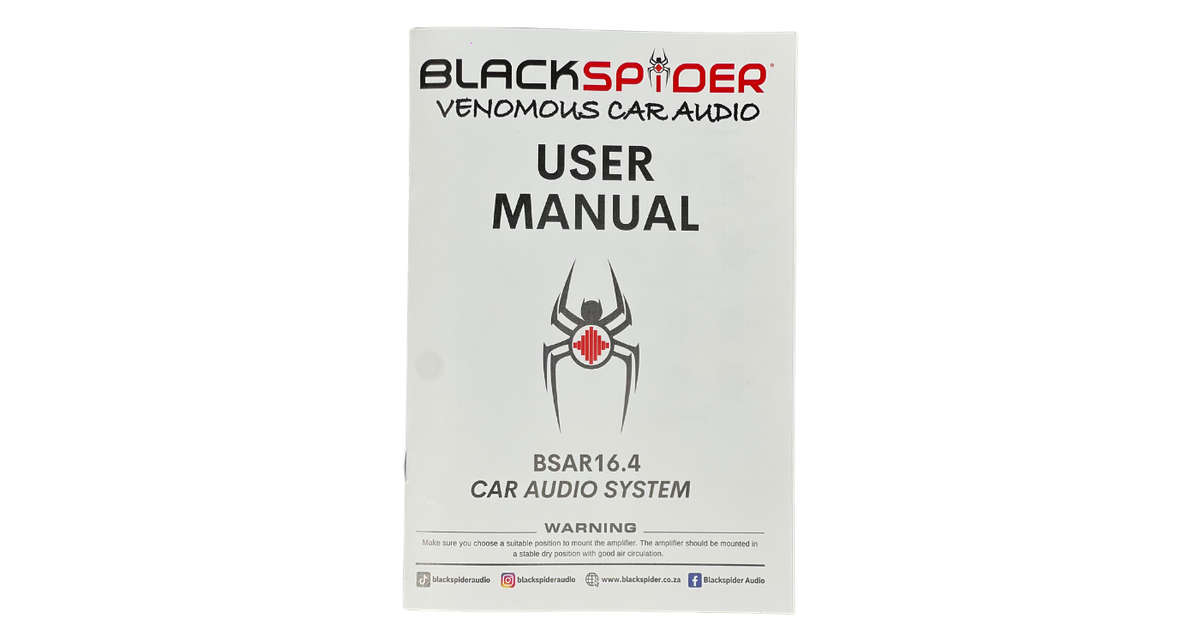 BlackSpider BSAR16.4 Rogue Series 16000W 4 Channel Amplifier