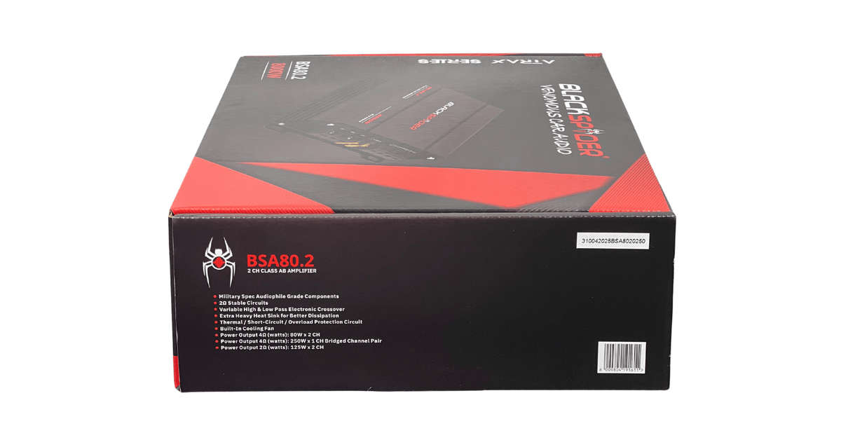 BlackSpider BSA80.2 8000W 2 Channel Amplifier