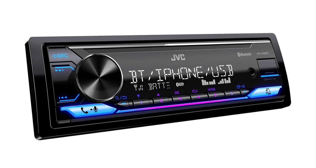 Jvc Kd-X482bt Radio Single Din With Bluetooth