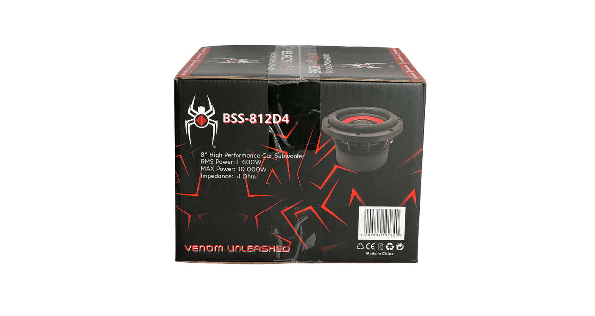Blackspider Venom Unleashed BSS-812D4 8" 30000W Subwoofer