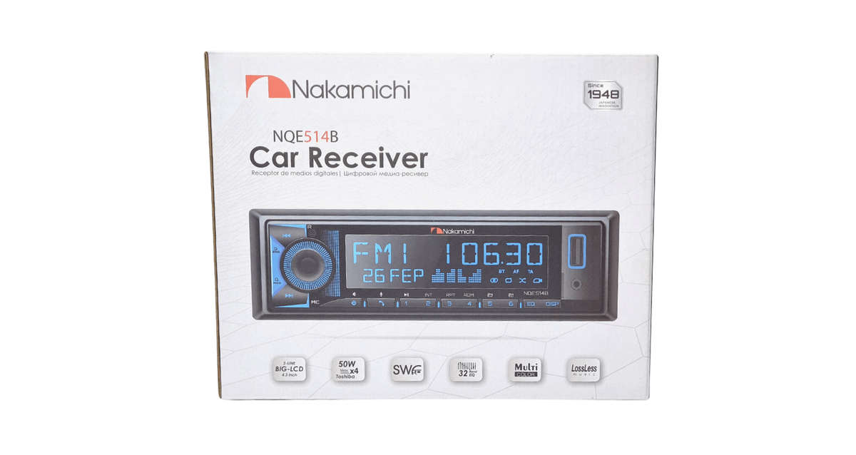 Nakamichi NQE514B Single DIN Radio