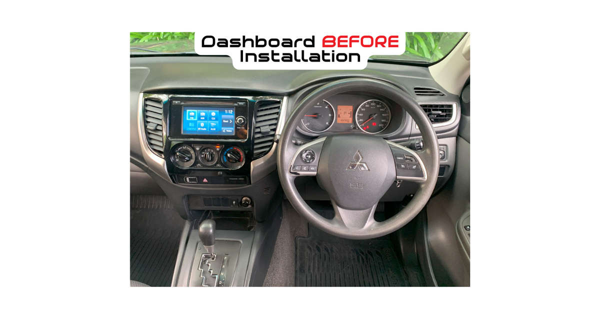 Mitsubishi Triton 2017+ 9" Trimplate with SWC Harness