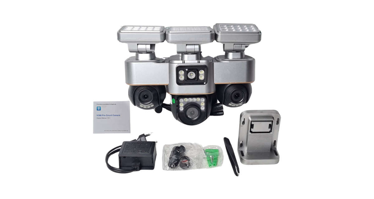 V380 Pro Triple Lens WiFi PTZ Security Camera