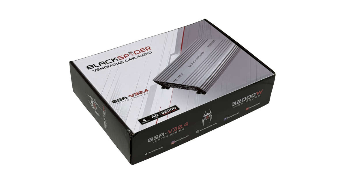 BlackSpider BSA-V32.4 32000W 4-Channel Amplifier
