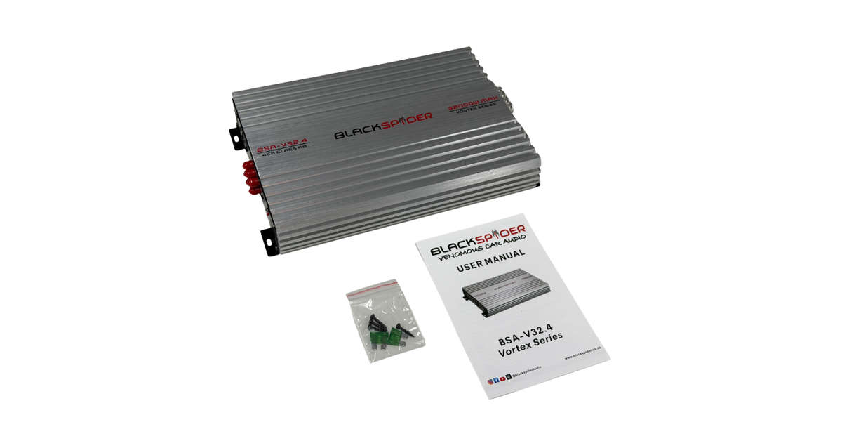 BlackSpider BSA-V32.4 32000W 4-Channel Amplifier
