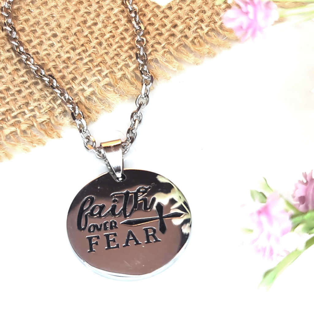 FAITH OVER FEAR NECKLACE