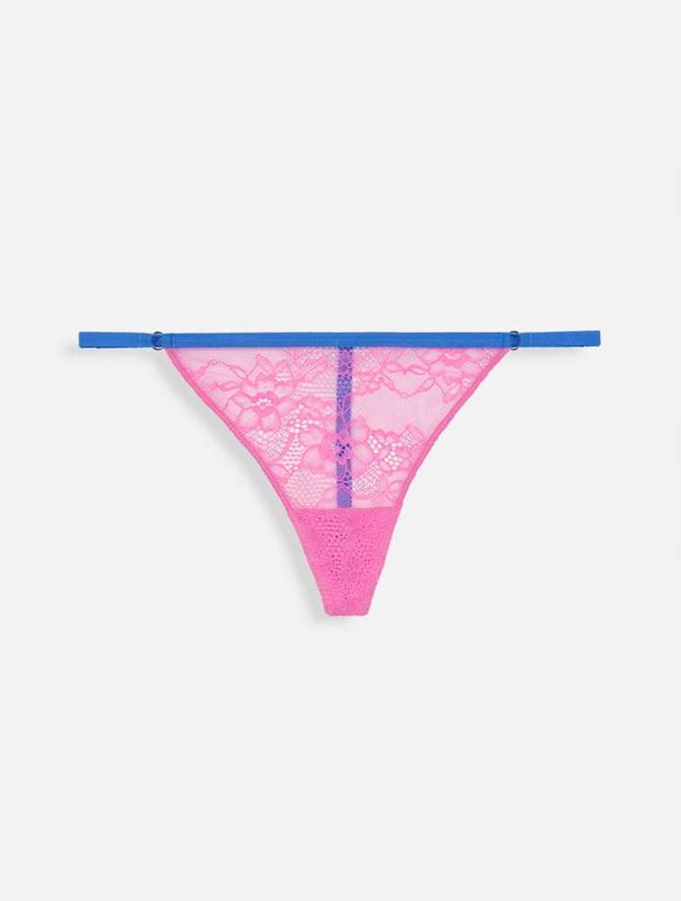 Original Woolworths Pink Lace G-String - Small