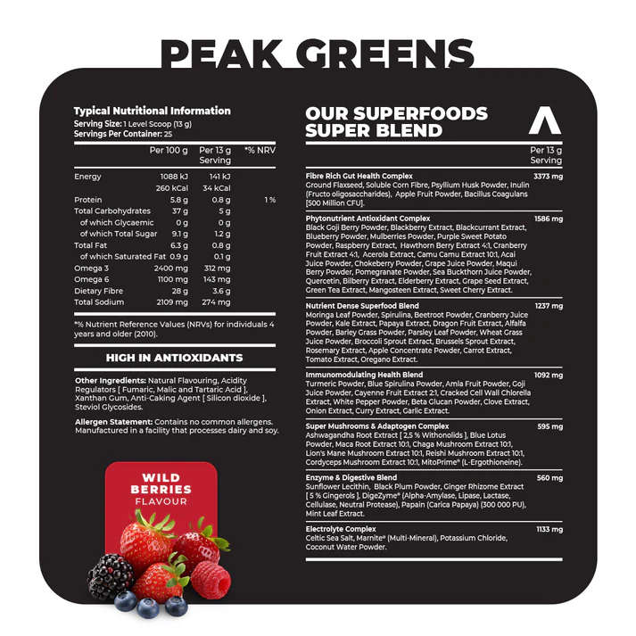 PEAK Greens 325g