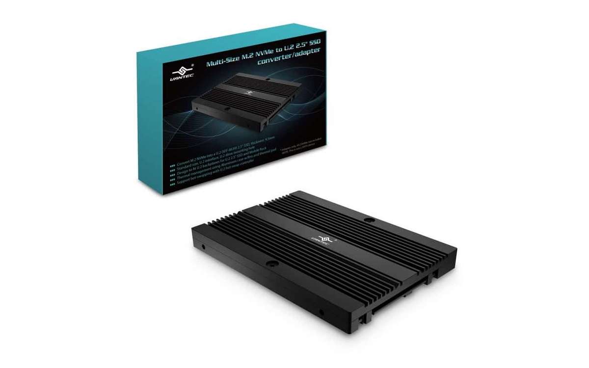 Vantec MRK-NVM2U2-BK M.2 NVME SSD TO U2 (SFF-8639) 2.5'' SSD ADAPTOR