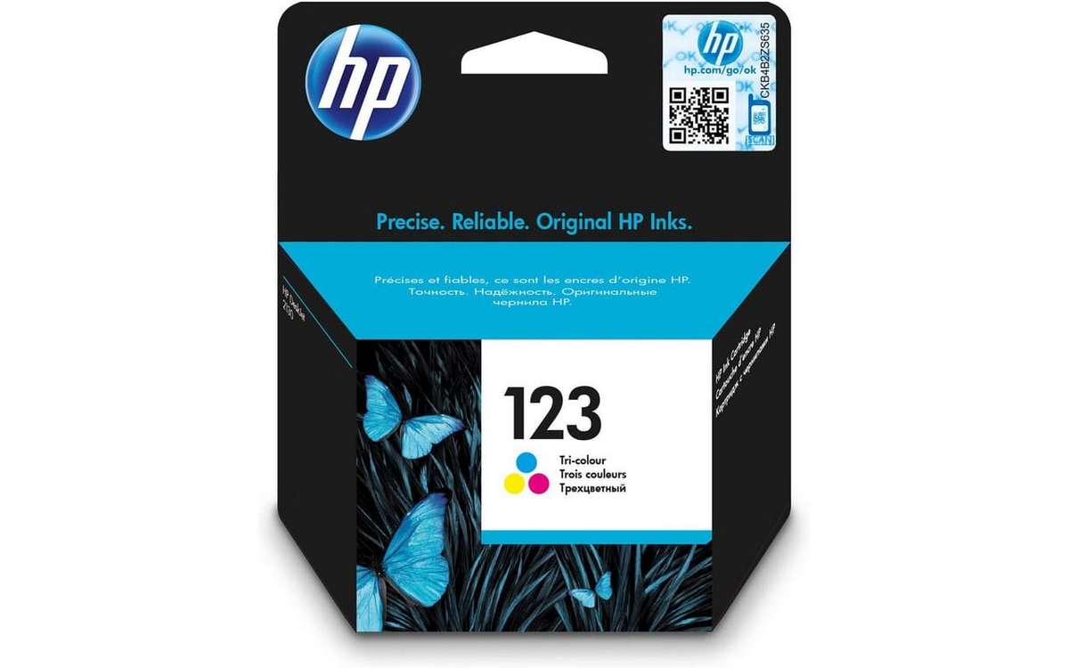 HP 123 Tri-color Original Ink Cartridge