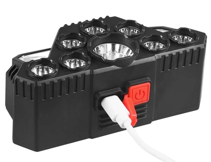USB Rechargeable Headlight, 8X LED 20X SMD Super Bright High Lumens Led Headlamp
