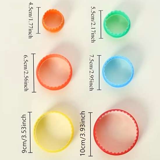 Circle Cookie Cutters - Set of 6