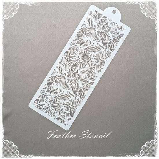 Feather Pattern Stencil