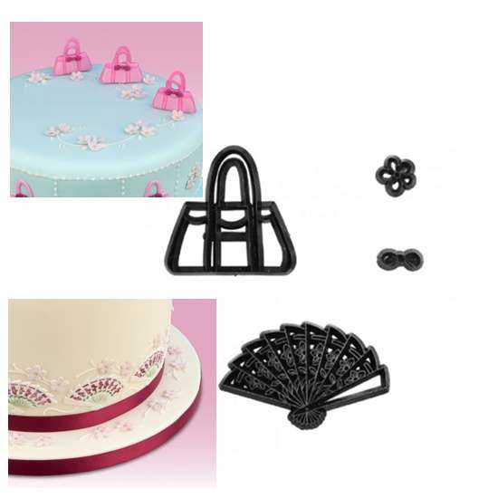 Cutters Handbag & Fan Set - Patchwork