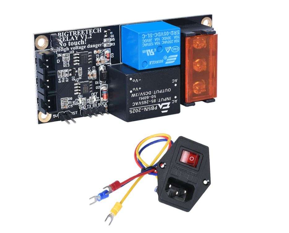 BIGTREETECH Relay V1.2 Automatic Shut Down Module 10A-250V + Power Switch for 3D Printer