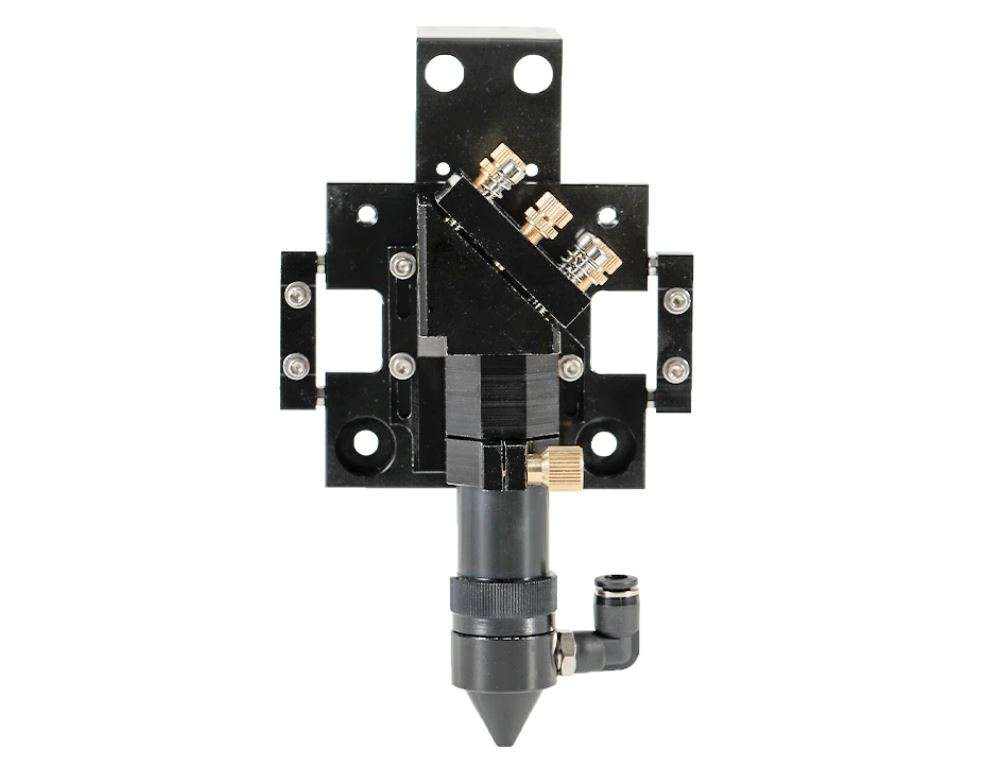 CO2 Laser Head Focus with Outer Slide + Air Assist Nozzle