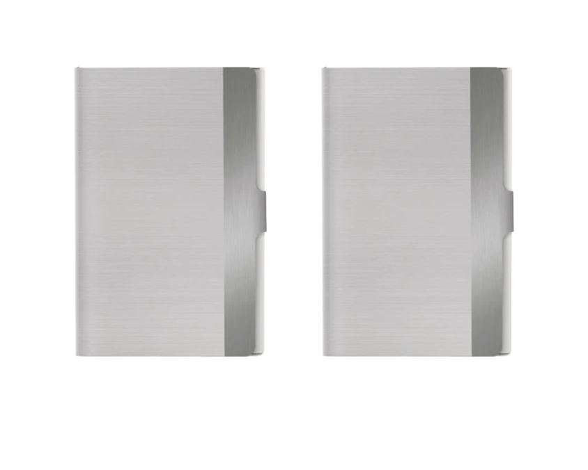 Metal Business Card Holder - 2 piece set