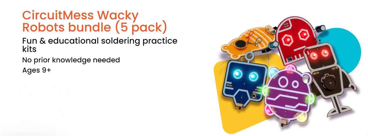 CircuitMess Wacky Robots bundle (5 pack)