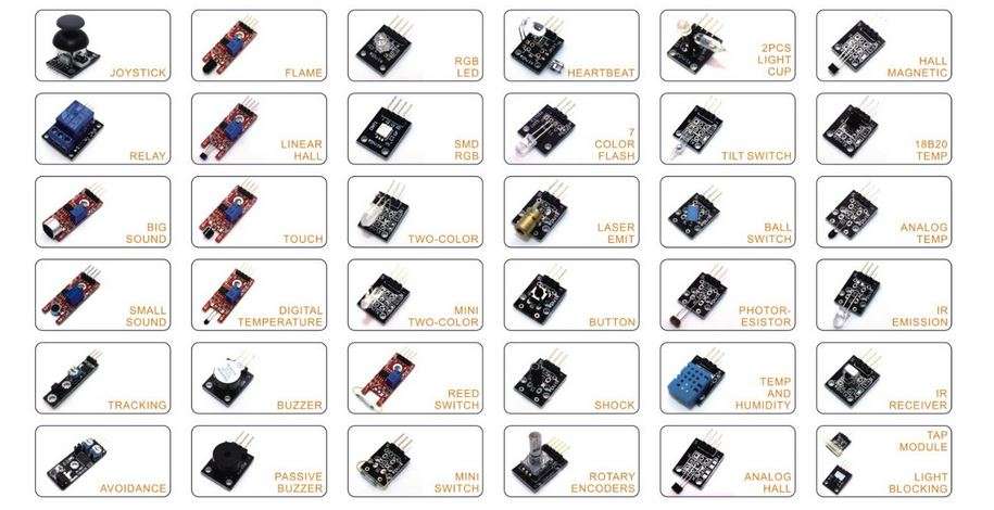 Arduino Sensor Kit - 37 in 1