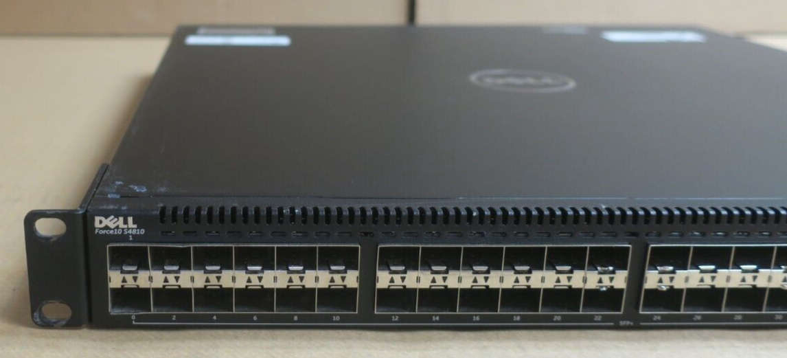 Dell Networking S4810P 10GbE Switch  24× SFP+ + 4× 40Gb QSFP+  Reverse Airflow  Single...