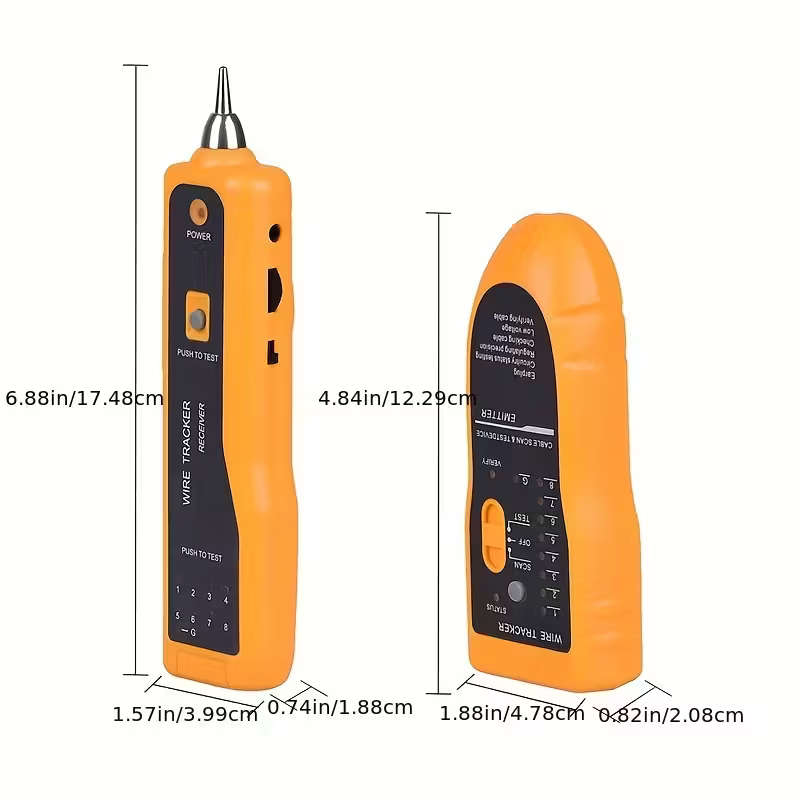 Network Cable Tester & Tracker | Cat5 Cat6 RJ11 RJ45 | LAN Ethernet Wire Toner & Line Finder