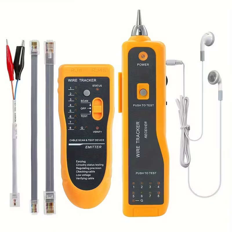 Network Cable Tester & Tracker | Cat5 Cat6 RJ11 RJ45 | LAN Ethernet Wire Toner & Line Finder