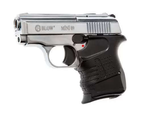 Blow Mini 9 Shiny Chrome-Blank/pepper Gun 9mm