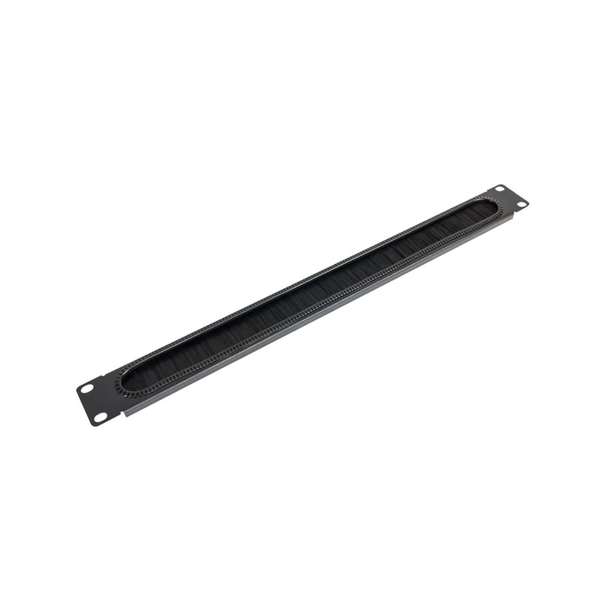1U BRUSH PANEL BLACK