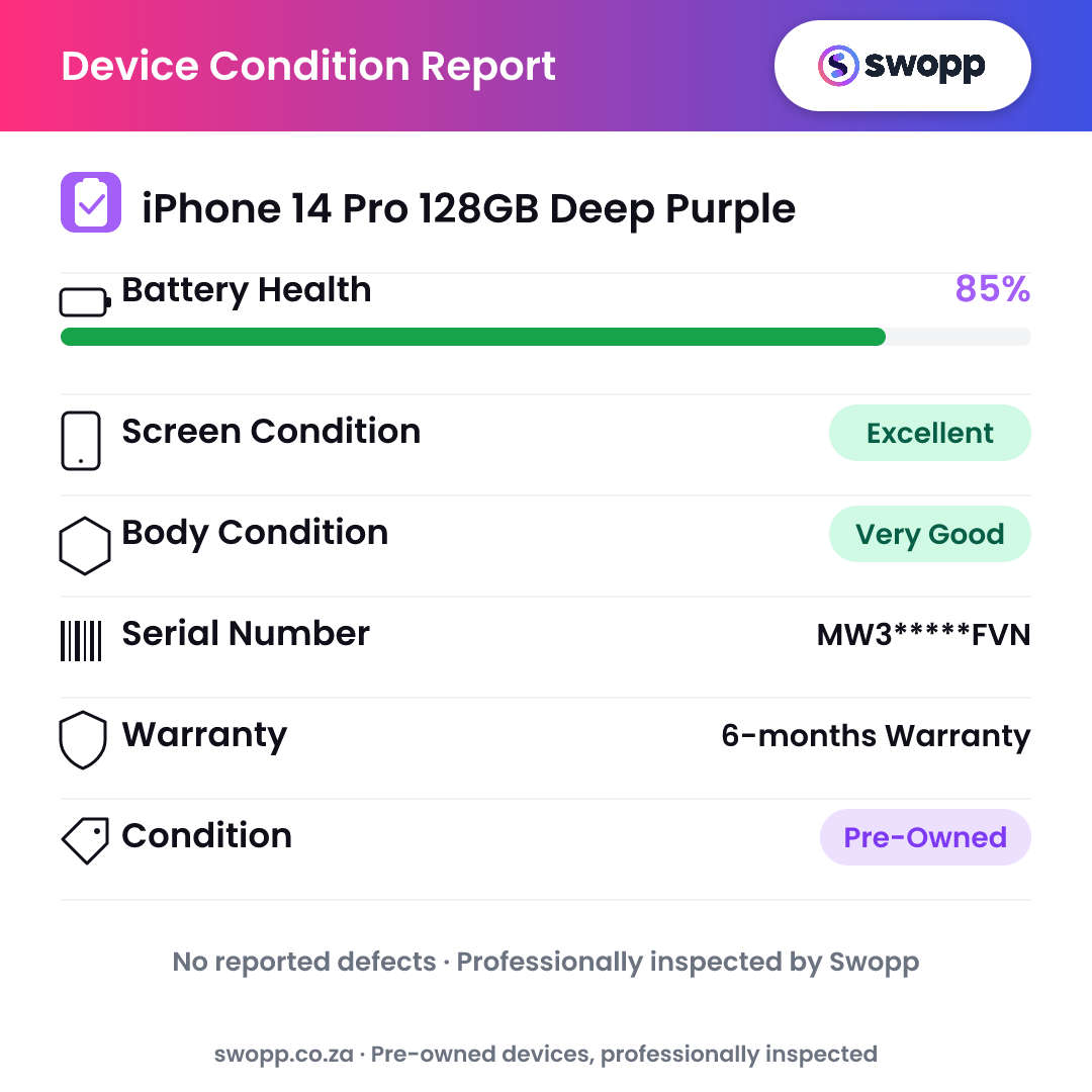 iPhone 14 Pro 128GB Deep Purple