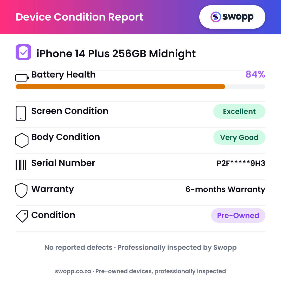 iPhone 14 Plus 256GB Midnight