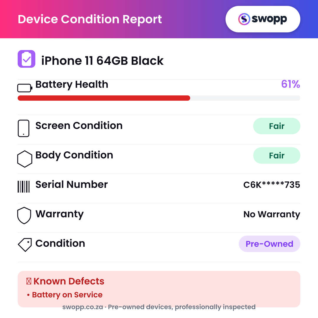iPhone 11 64GB Black