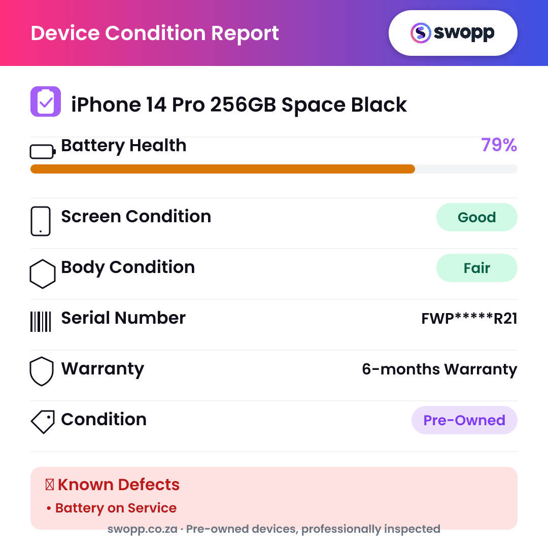 iPhone 14 Pro 256GB Space Black