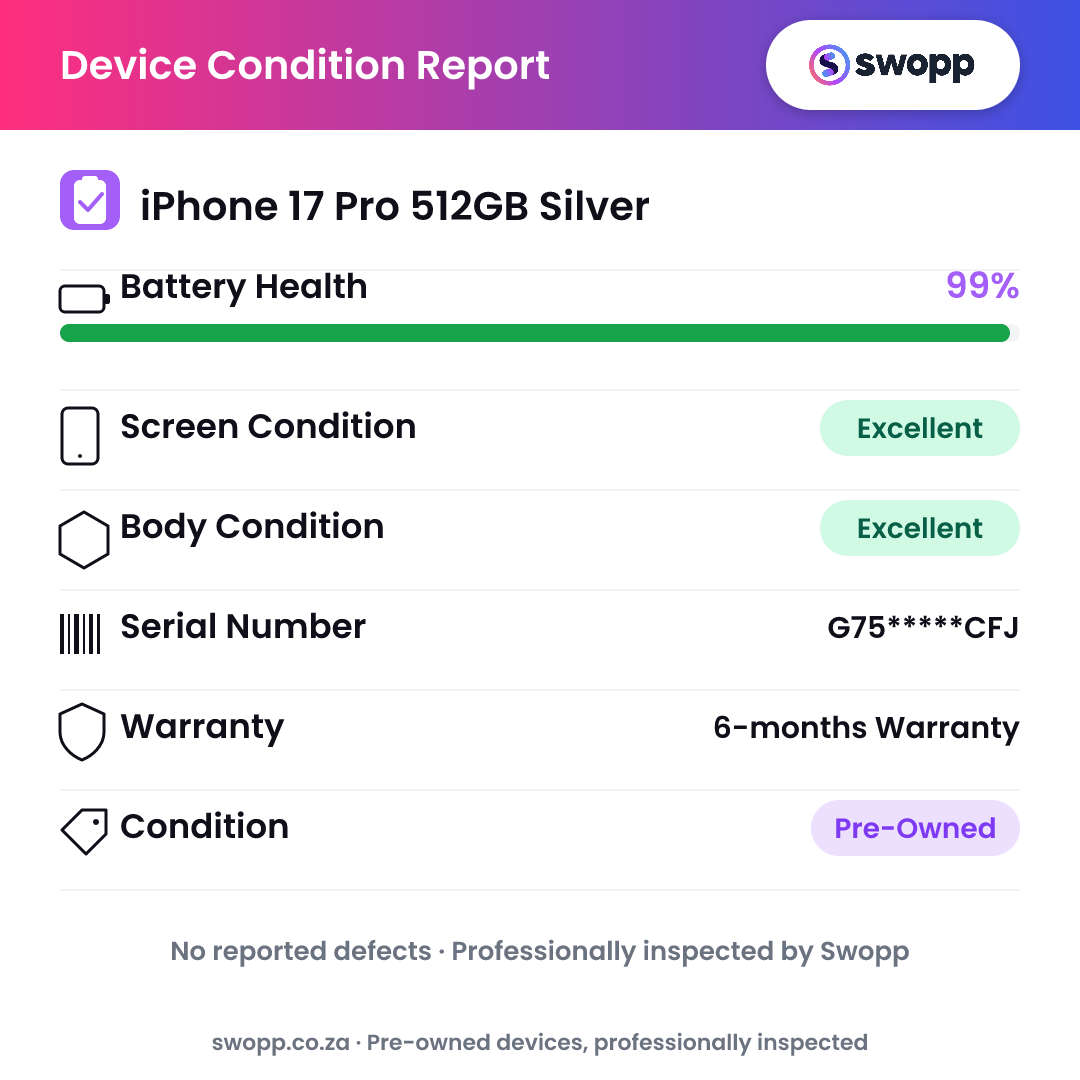 iPhone 17 Pro 512GB Silver