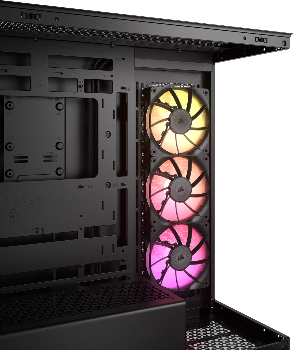 iCUE LINK 3500X RGB Mid-Tower PC Case; Black