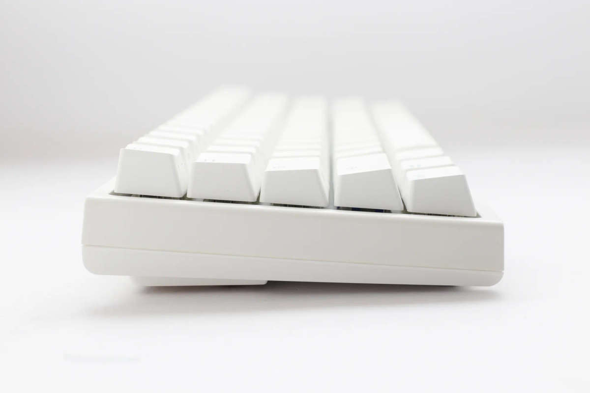 Ducky One 2 Pro Keyboard - 60% in White with Cherry Red Switches