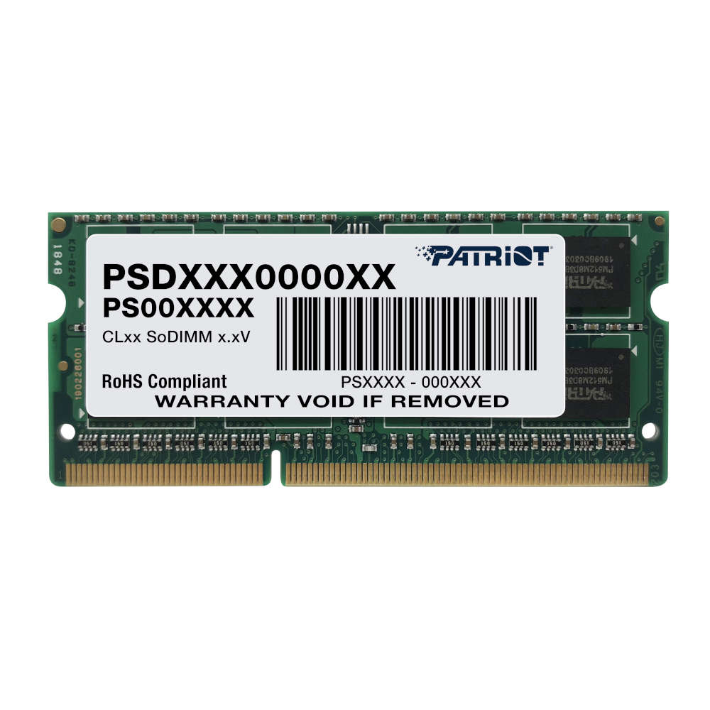 Patriot Signature Line 4GB 1600MHz DDR3 SODIMM Notebook Memory