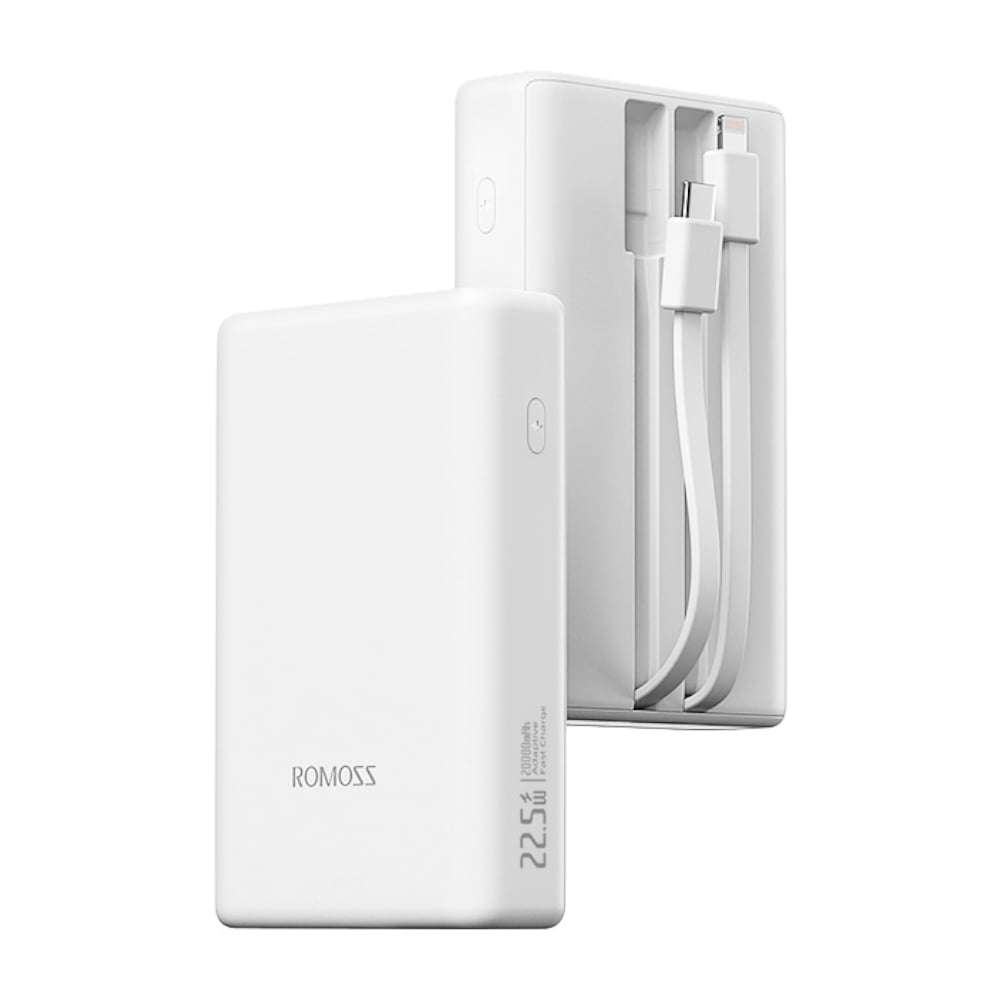 Romoss PAC20 20000mAh 22.5W Fast Charge Power Bank - White