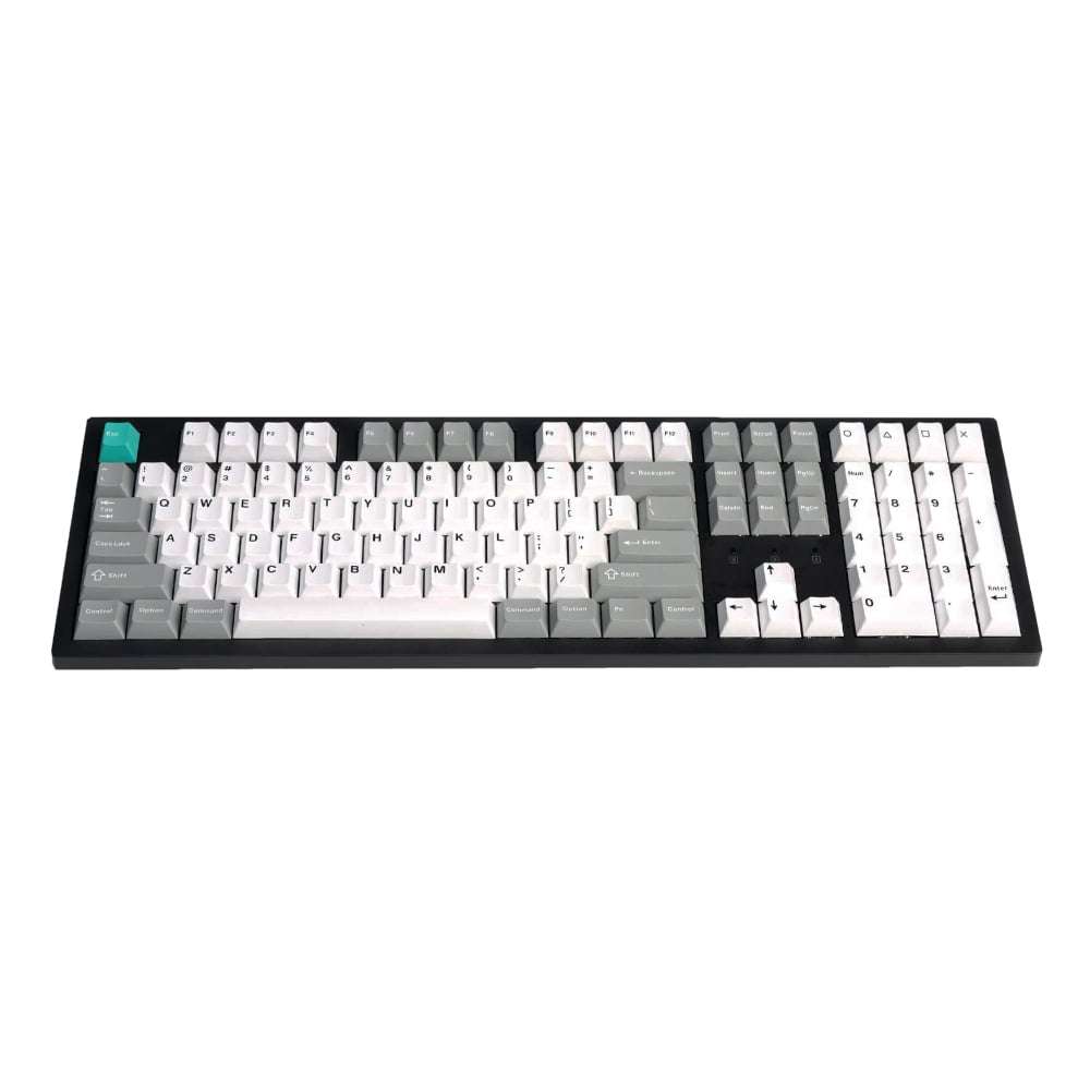 Keychron Cherry Profile Double Shot PBT Full Keycap Set - Grey/White/Mint